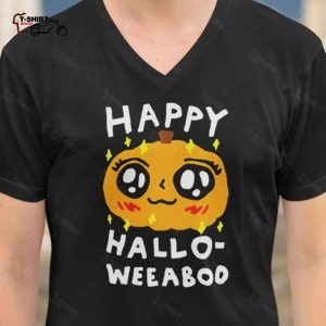 Fall Happy Hallo Weeaboo Pumpkin Autumn T shirt 1