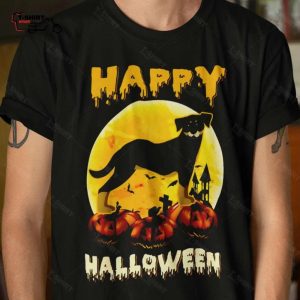 Fall Happy Halloween Rottweiler Dog Autumn T shirt 1