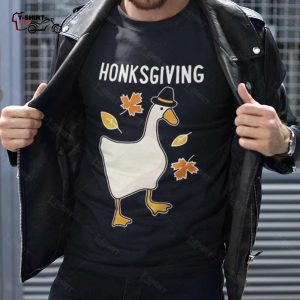Fall Honksgiving Goose Autumn T shirt 1