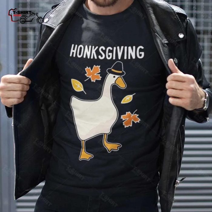 Fall Honksgiving Goose Autumn T shirt 1