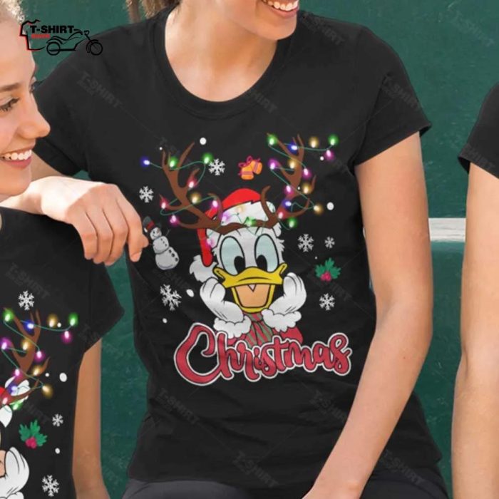 Donald Duck Reindeer Christmas T shirt Disney 1