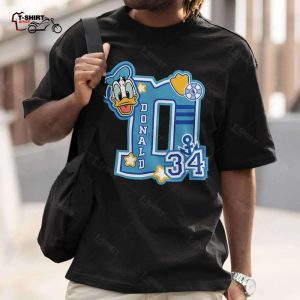 Donald Duck Varsity 34 T Shirt Disney 1