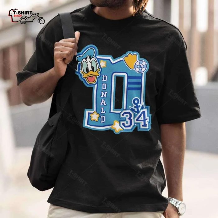 Donald Duck Varsity 34 T Shirt Disney 1