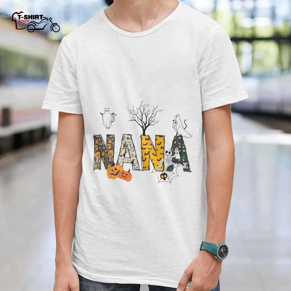 Doodle Alphabet Nana Halloween Halloween T-shirt Doodle Alphabet Nana Halloween Halloween T-shirt
