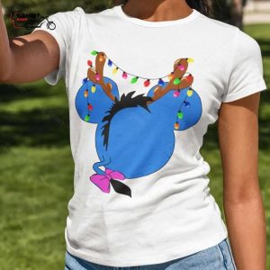 Eeyore Head Christmas T shirt Winnie The Pooh 1