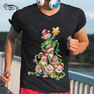 Dopey Dwarf Costume Tree Seven Dwarfs and Snow White Christmas T shirt 1