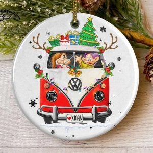 Dopey Grumpy Drive Hippie Car Christmas Ornament Snow White And The Seven Dwarfs 1
