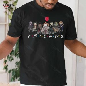 Friends Halloween Horror Squad Scary Halloween Horror Movie Killer T shirt 1