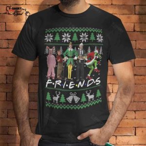 Friends Ralphie Kevin Elf Clark Griswold Grinch Christmas T shirt 1