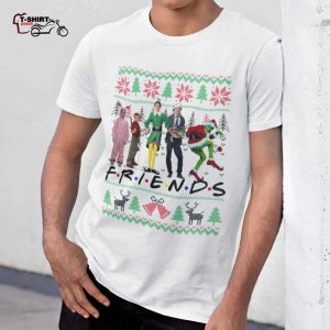 Friends Ralphie Kevin Elf Clark Griswold Grinch Christmas White Tee 1