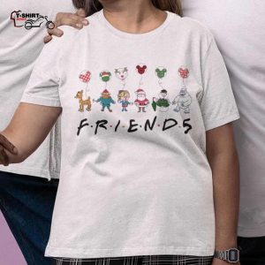 FRIENDS Rudolph the Red Nosed Reindeer Christmas T shirt 1