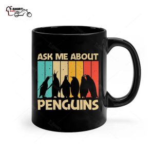 Funny Penguin Animal Retro Premium Ceramic Mug 1