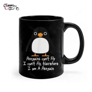 Funny Penguin Cool I can t fly animal love gift Ceramic Mug 1