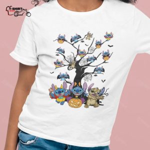 Funny Stitch Tree T shirt Disneyland Trip Vacation Family Matching 1