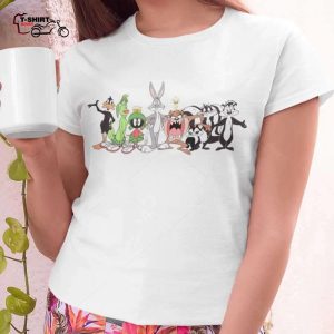 Group Shot Line Up T Shirt Looney Tunes 1