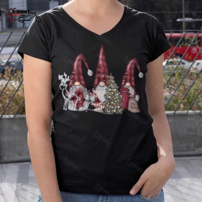 Gnomes Buffalo Plaid Christmas T Shirt 1