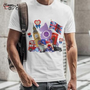 Gnomes Celebration 2022 Platinum Jubilee Holiday T Shirt Queen Elizabeth 1