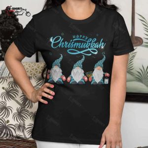 Gnomes Happy Chrismukkah T shirt 1