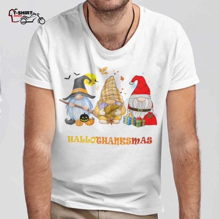 Gnomes Happy Hallothanksmas T shirt 1