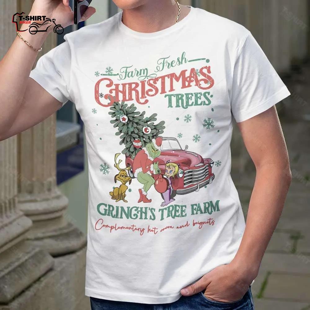 Grinch And Max Red Truck Farm Fresh Christmas T-shirt Grinch And Max Red Truck Farm Fresh Christmas T-shirt