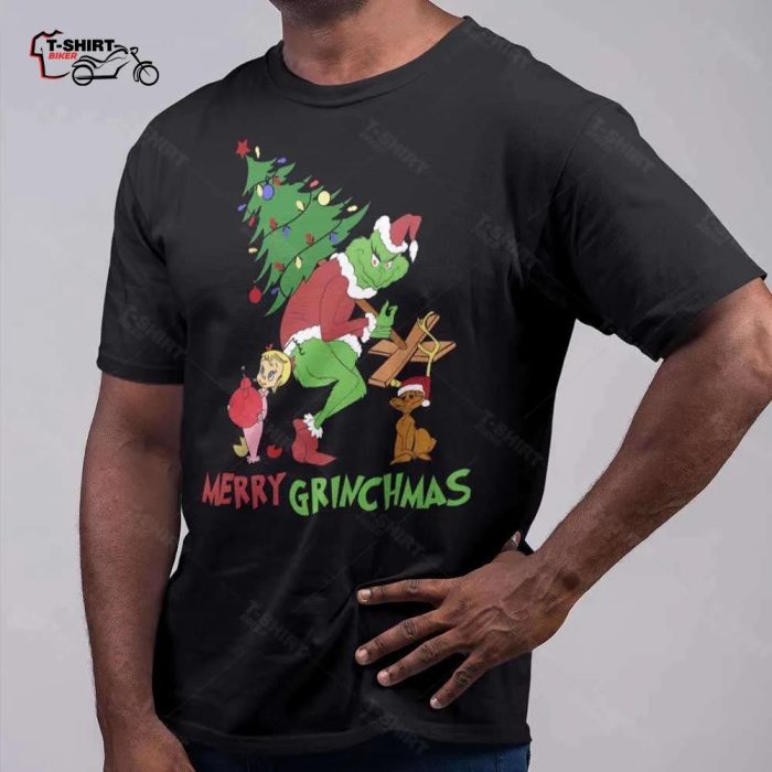 Grinch Cindy Lou Who Max Merry Grinchmas T shirt 1