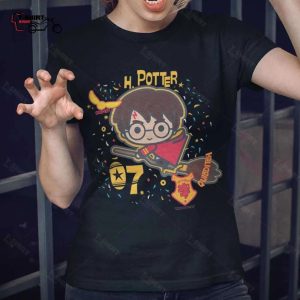 H Potter 07 Quidditch Chibi T Shirt Harry Potter 1