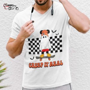 Ghost Mickey Creep It Real Halloween T shirt 1