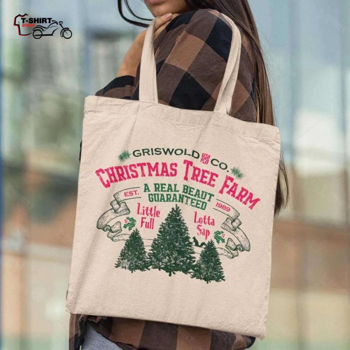 Griswold and Go Christmas Tree Farm Tote Bag 1