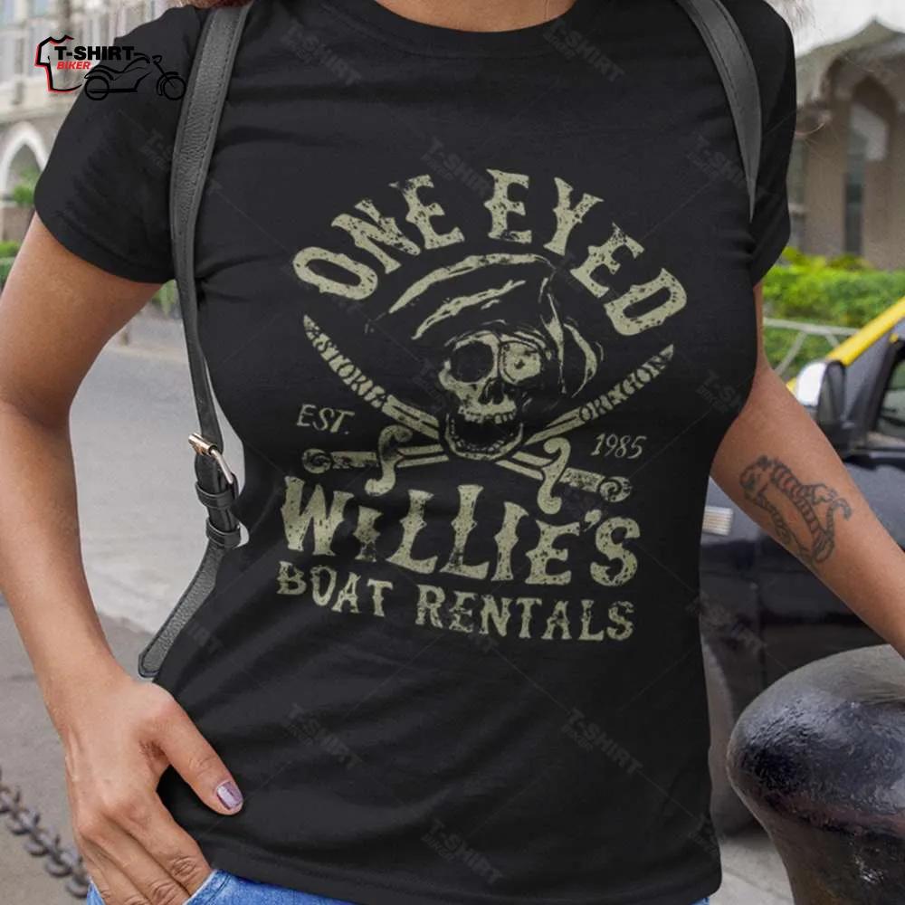 Goonies One Eyed Willie's Boat Rentals Vintage Movie T-shirt Goonies One Eyed Willie's Boat Rentals Vintage Movie T-shirt