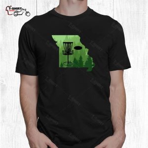 Disc Golf Shirts Map Missouri Disc Golf Player Frisbees 2