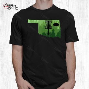 Disc Golf Shirts Map Oklahoma Disc Golf Player Frisbees 2