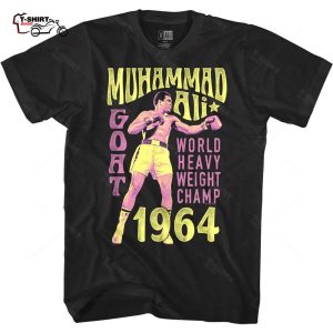 Muhammad Ali Shirt Neon GOAT 1964 Mens Shirt 1