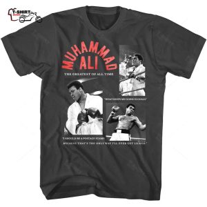 Muhammad Ali Shirt Quotes Collage Mens Shirt 1