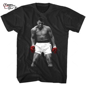 Muhammad Ali Shirt Red Boxing Gloves Mens Shirt 1
